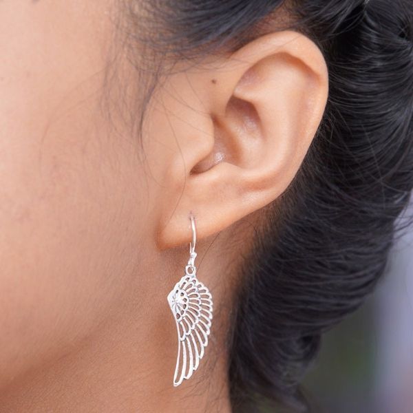 Alternate image for Sterling Silver Dangle Earrings Angelic