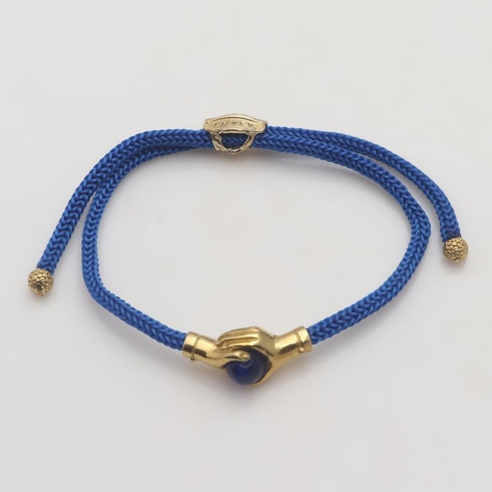 Adjustable Unity Bracelet 'Golden Hands'