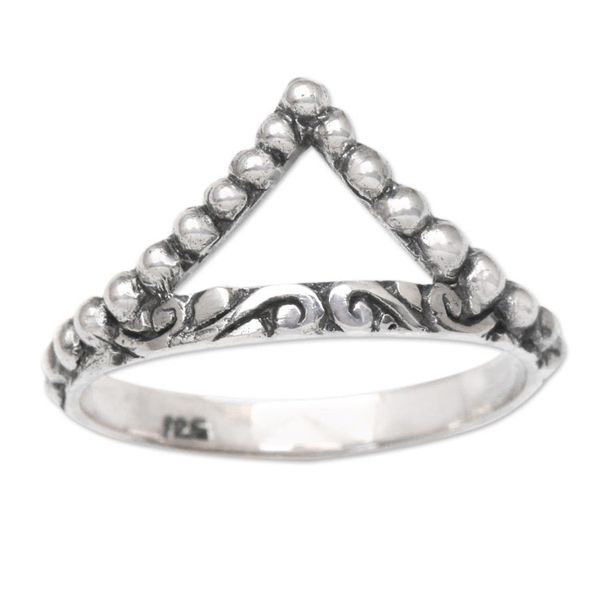 Alternate image for Fair Trade Sterling Silver Ring Crown of Insight