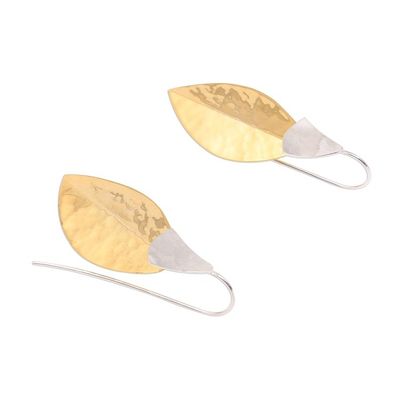 Alternate image for 22k Gold Plated Dangle Earrings from Bali Modern Fall