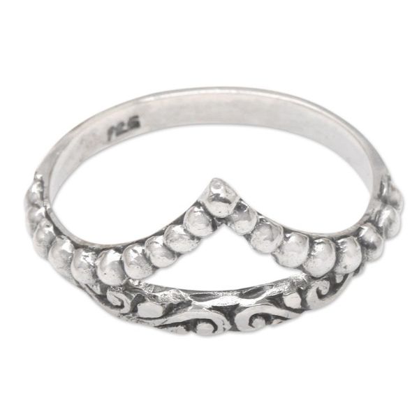 Alternate image for Fair Trade Sterling Silver Ring Crown of Insight