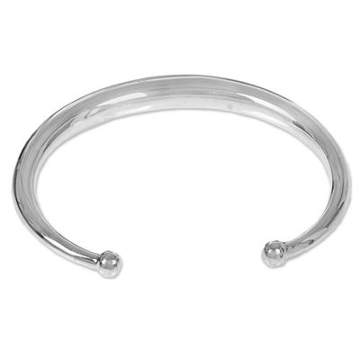 Alternate image for Hand Made Sterling Silver Cuff Bracelet from Indonesia Majestic Horn