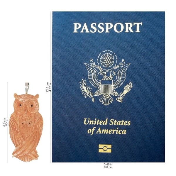 Alternate image for Leather and Bone Artisan Crafted Owl Pendant Necklace Brown Owl Family