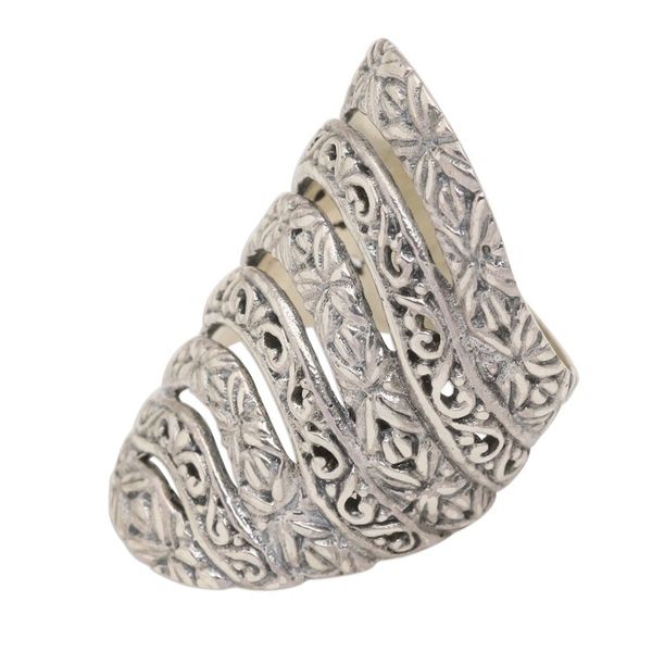 Alternate image for Seven Layer Sterling Silver Cocktail Ring Alluring Layers