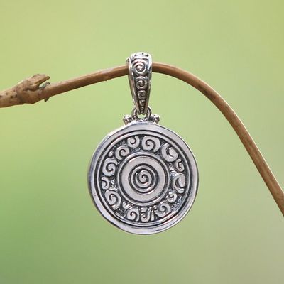 Alternate image for Fair Trade Sterling Silver Pendant Borobudur Muse