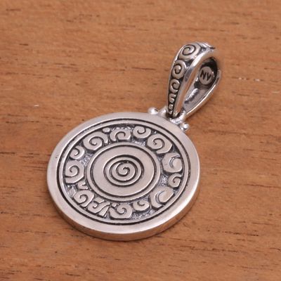 Alternate image for Fair Trade Sterling Silver Pendant Borobudur Muse