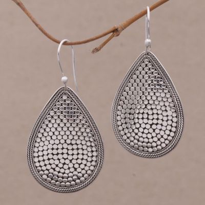 Alternate image for Sterling Silver Teardrop Dangle Earrings from Indonesia Disco Party