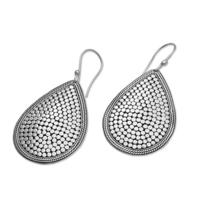 Alternate image for Sterling Silver Teardrop Dangle Earrings from Indonesia Disco Party