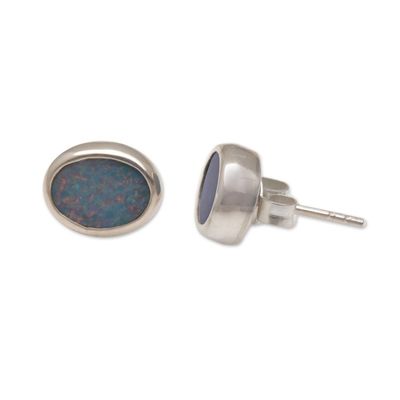 Alternate image for Handcrafted Opal Button Earrings Sweet Duchess