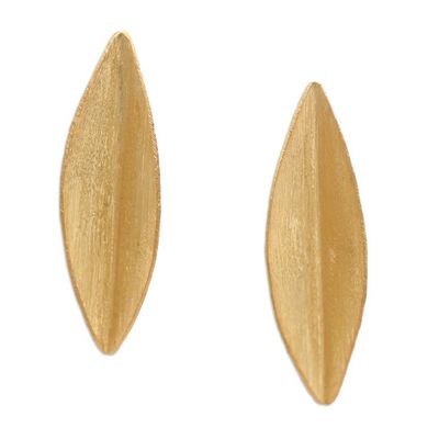 Alternate image for Hand Made Gold-Plated Drop Earrings Air of Elegance