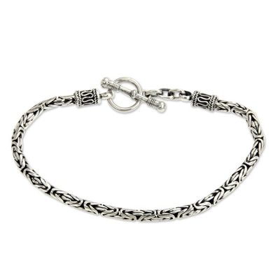 Alternate image for Balinese Style Sterling Silver Chain Bracelet Balinese Grace