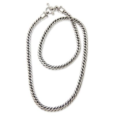 Alternate image for Mens Sterling Silver Chain Necklace Sleek