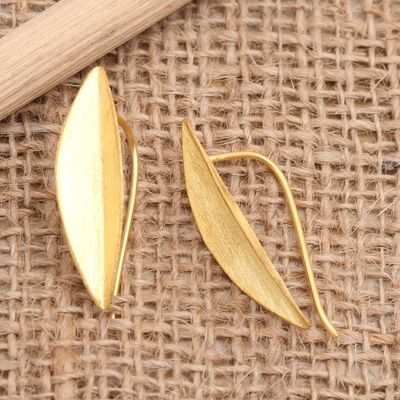 Alternate image for Hand Made Gold-Plated Drop Earrings Air of Elegance