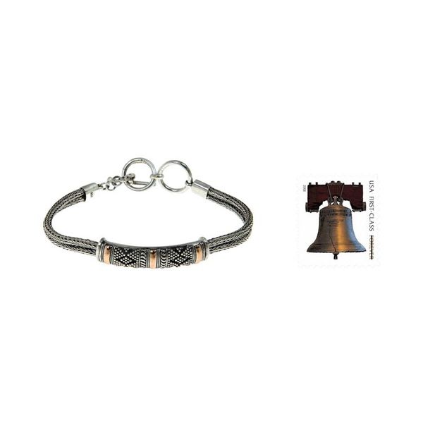 Alternate image for 18k Gold Accented Sterling Silver 925 Bracelet Nagas Mystery