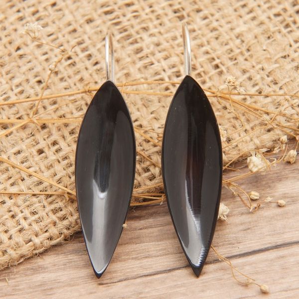 Alternate image for Polished Petal-Shaped Sterling Silver Drop Earrings Mystery Petals