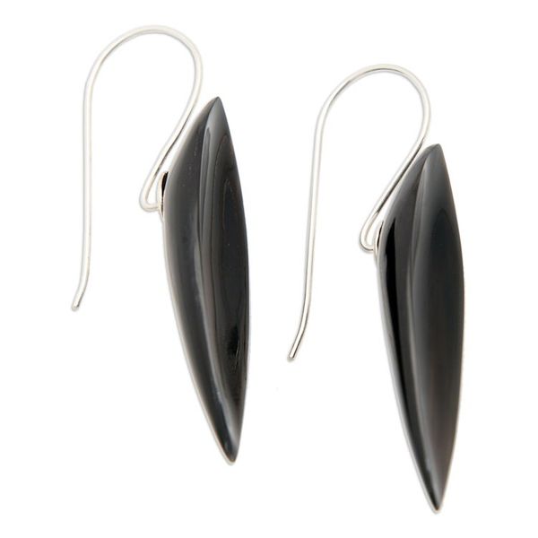Alternate image for Polished Petal-Shaped Sterling Silver Drop Earrings Mystery Petals