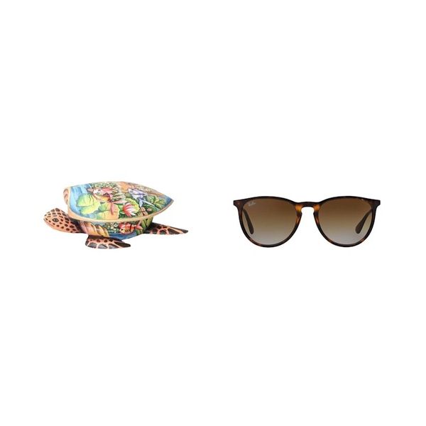 Alternate image for Hand Crafted Wood Jewelry Box Sea Turtle