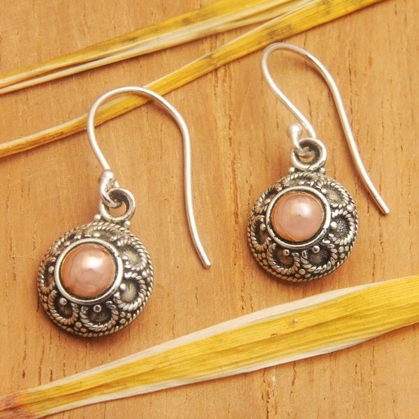Alternate image for Floral 18k Gold-Accented Sterling Silver Dangle Earrings Luxurious Bouquet