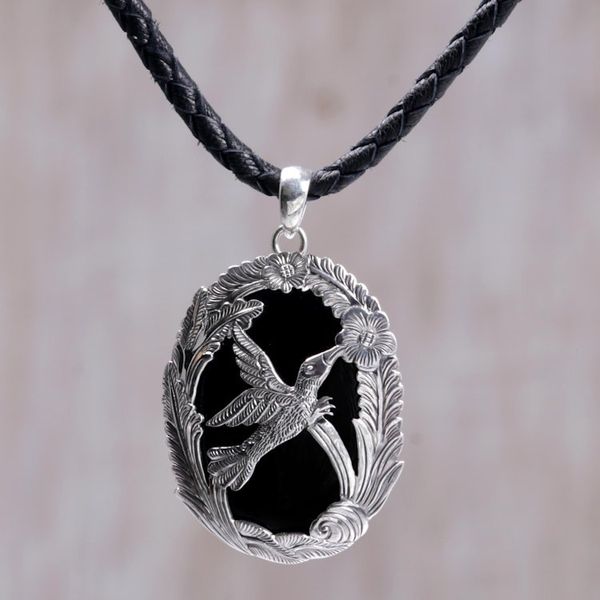 Alternate image for Onyx pendant necklace Perfectly Free