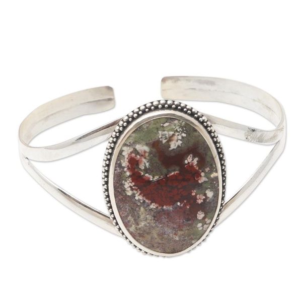 Alternate image for Sterling Silver and Agate Cuff Bracelet from Bali Supernatural Charm
