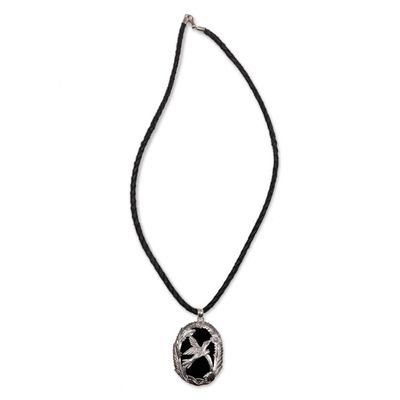 Alternate image for Onyx pendant necklace Perfectly Free