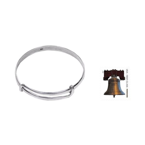 Alternate image for Balinese Handcrafted Sterling Silver Bangle Bracelet Tender Embrace