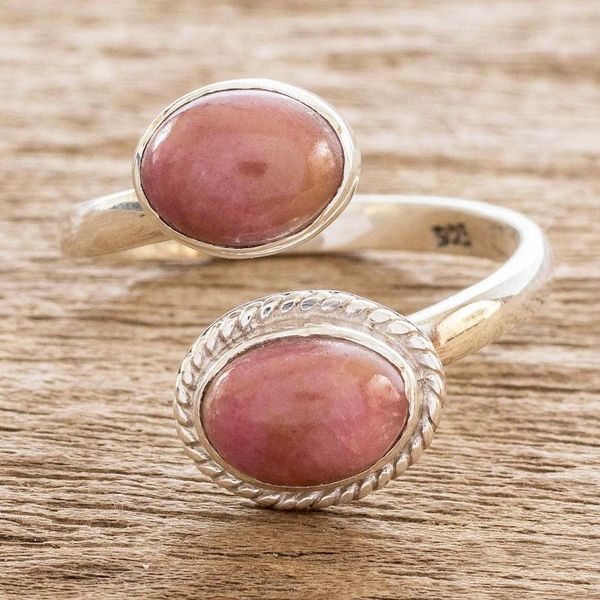 Alternate image for Natural Rhodonite Ring from Guatemala Plain and Simple