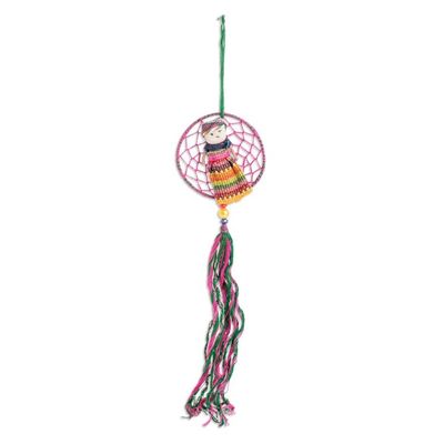 Alternate image for Guatemalan Worry Doll Ornament Catcher of Dreams
