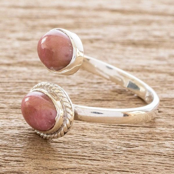 Alternate image for Natural Rhodonite Ring from Guatemala Plain and Simple