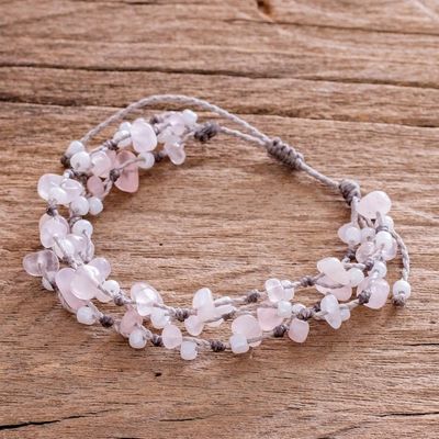 Alternate image for Natural Rose Quartz Bracelet Natural Allure in Pink
