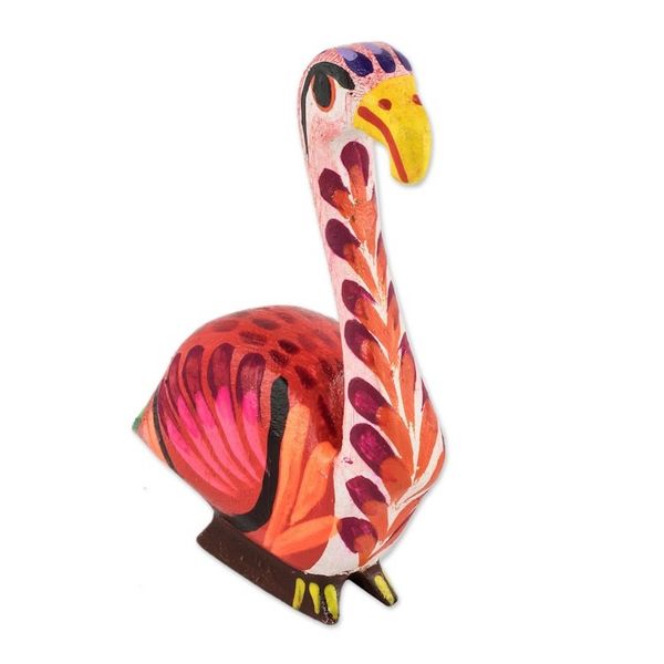 Alternate image for Hand Painted Small Flamingo Figurine Flamingo