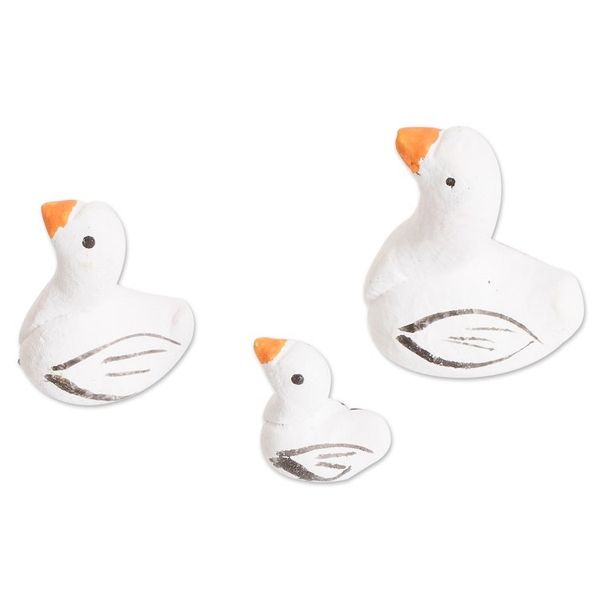 Alternate image for Set of 3 Goose Ceramic Figurines from Guatemala Goose Family