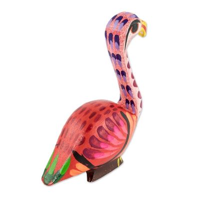 Alternate image for Hand Painted Small Flamingo Figurine Flamingo