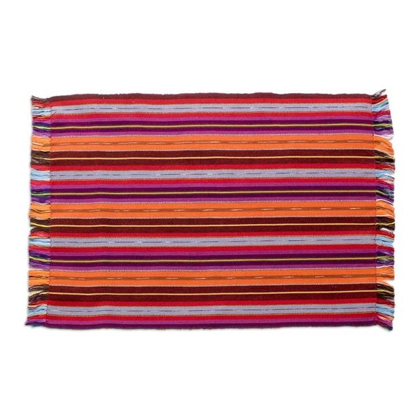 Alternate image for Handwoven Cotton Placemats with Napkins Set of 4 Intense Tradition