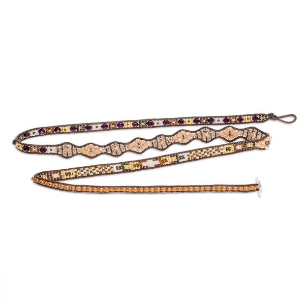 Alternate image for Handcrafted Beaded Positive Energy Long Wrap Bracelet Bountiful Moments