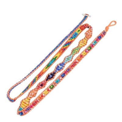 Alternate image for Handcrafted Beaded Positive Energy Long Wrap Bracelet Motivational Aura