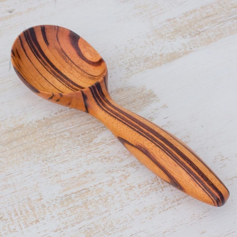 Hand Carved Jobillo Wood Ice Cream Scoop from Guatemala 'Homestyle ...