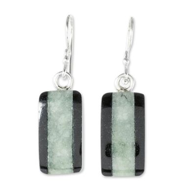 Alternate image for Collectible Modern Jade Dangle Earrings Maya Legend