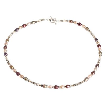 Alternate image for Multicolored Cultured Pearl Beaded Necklace Resplendent Colors