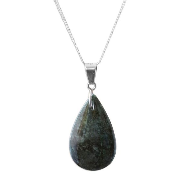 Alternate image for Jade pendant necklace Forest Lilac