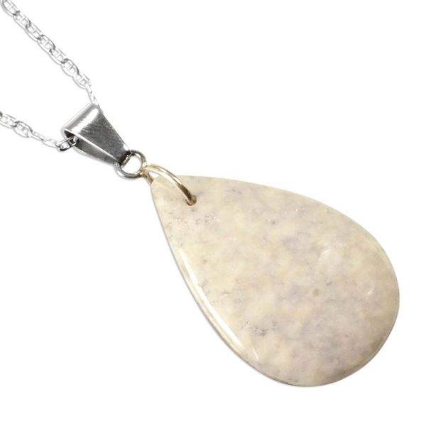 Alternate image for Jade pendant necklace Forest Lilac