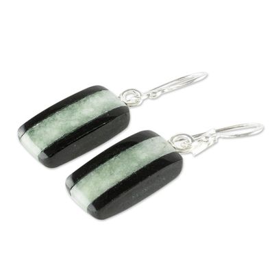 Alternate image for Collectible Modern Jade Dangle Earrings Maya Legend