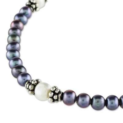 Alternate image for Artisan Crafted Peacock Pearl Bracelet Peacock Pride