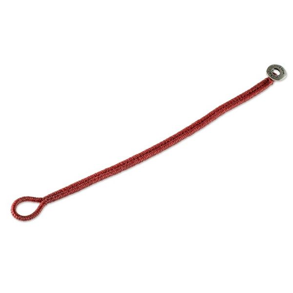 Alternate image for Red Macrame Wristband Bracelet Far Reaches