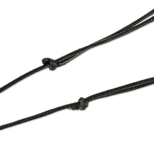 Alternate image for Jade Star of David Pendant on Black Leather Cord Necklace Magen David