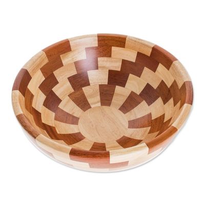 Alternate image for Palo Blanco and Caoba Wood Salad Bowl and Spoons Home Freshness