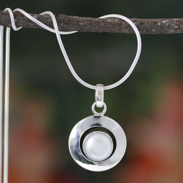Alternate image for Pearl Jewelry Necklace from India Jaipur Magic Moon