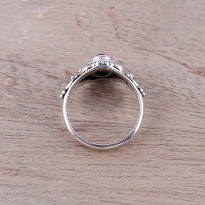 Alternate image for Traditional Amethyst Cocktail Ring from India Traditional Romantic