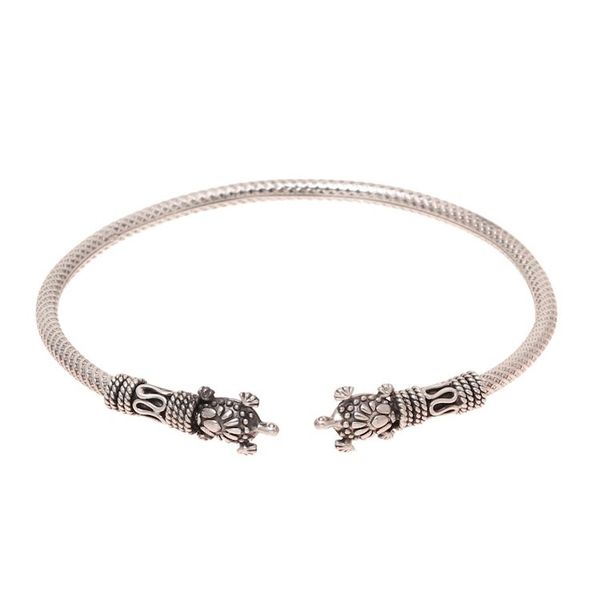 Alternate image for Sterling Silver Turtle Cuff Bracelet Crafted in India Turtle Fantasy