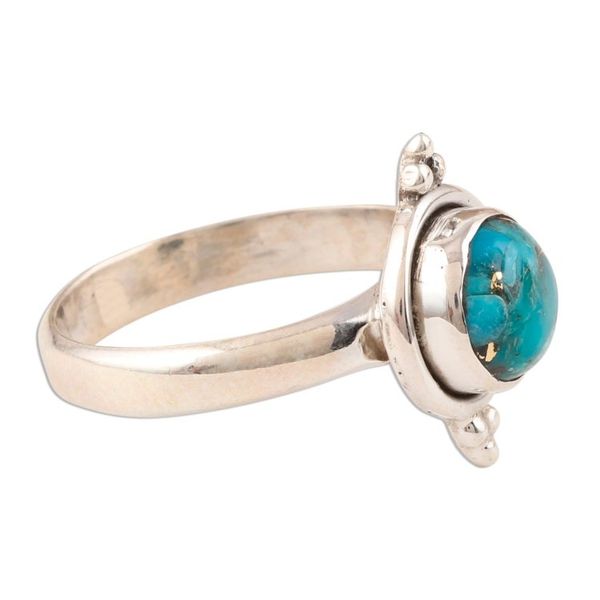 Alternate image for Composite Turquoise Single Stone Ring Ocean Memory